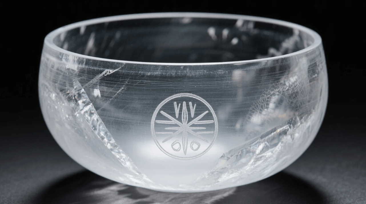 Teacher demonstrating crystal bowl during Mindfulness workshop