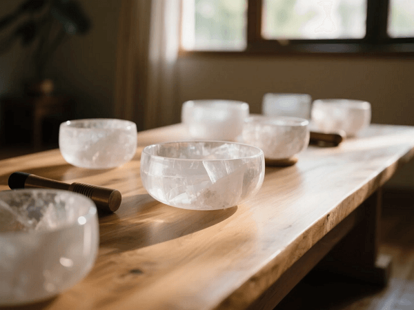 quartz crystal singing bowls