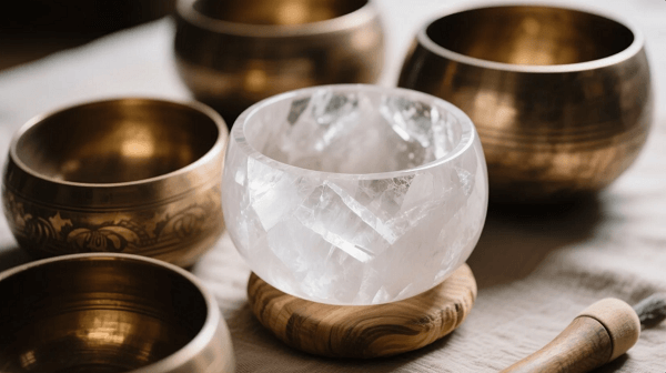 quartz crystal singing bowls