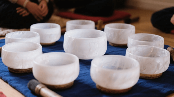 crystal singing bowls set