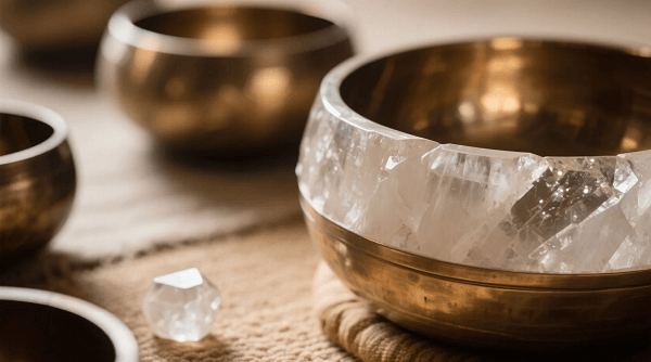Crystal sing bowls